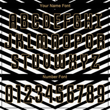 Load image into Gallery viewer, Custom White Black-Old Gold Sublimation Soccer Uniform Jersey