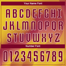 Load image into Gallery viewer, Custom Gold Crimson-White Sublimation Soccer Uniform Jersey