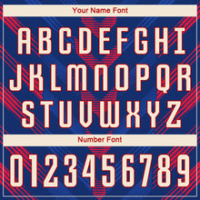 Load image into Gallery viewer, Custom Royal Cream-Red Sublimation Soccer Uniform Jersey