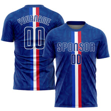 Load image into Gallery viewer, Custom Royal Royal-Red Sublimation Soccer Uniform Jersey