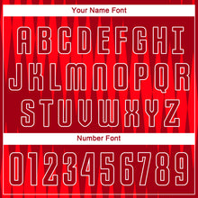 Load image into Gallery viewer, Custom Red Crimson-White Sublimation Soccer Uniform Jersey