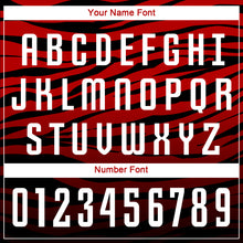 Load image into Gallery viewer, Custom Black White-Red Sublimation Soccer Uniform Jersey