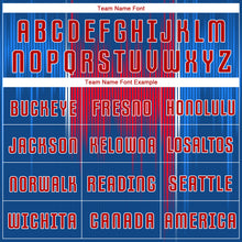 Load image into Gallery viewer, Custom Royal Red-White Sublimation Soccer Uniform Jersey