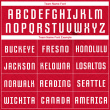 Load image into Gallery viewer, Custom Red White Sublimation Soccer Uniform Jersey