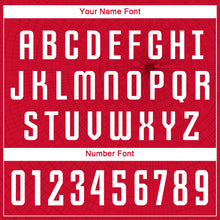 Load image into Gallery viewer, Custom Red White Sublimation Soccer Uniform Jersey