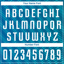 Load image into Gallery viewer, Custom Teal White Sublimation Soccer Uniform Jersey