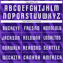 Load image into Gallery viewer, Custom Purple White Sublimation Soccer Uniform Jersey