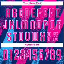 Load image into Gallery viewer, Custom Figure Pink-Royal Sublimation Soccer Uniform Jersey