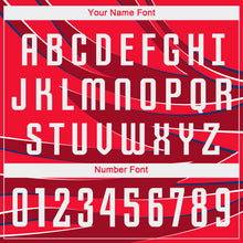 Load image into Gallery viewer, Custom Red White Sublimation Soccer Uniform Jersey