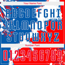 Load image into Gallery viewer, Custom Royal Red-White Sublimation Soccer Uniform Jersey