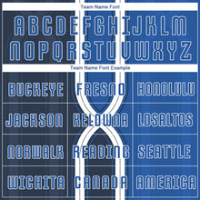 Load image into Gallery viewer, Custom Navy Royal-White Sublimation Soccer Uniform Jersey