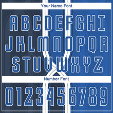 Load image into Gallery viewer, Custom Navy Royal-White Sublimation Soccer Uniform Jersey
