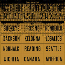 Load image into Gallery viewer, Custom Old Gold Black Sublimation Soccer Uniform Jersey