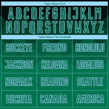 Load image into Gallery viewer, Custom Black Kelly Green-Light Blue Sublimation Soccer Uniform Jersey