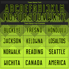 Load image into Gallery viewer, Custom Neon Green Black Sublimation Soccer Uniform Jersey