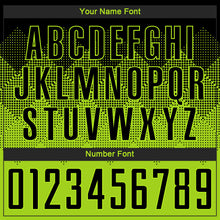 Load image into Gallery viewer, Custom Neon Green Black Sublimation Soccer Uniform Jersey