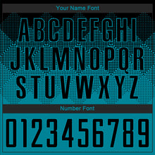 Load image into Gallery viewer, Custom Teal Black Sublimation Soccer Uniform Jersey