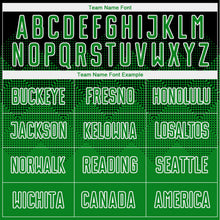 Load image into Gallery viewer, Custom Black Grass Green-White Sublimation Soccer Uniform Jersey