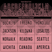 Load image into Gallery viewer, Custom Medium Pink Black Sublimation Soccer Uniform Jersey