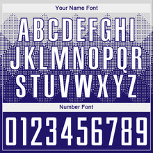 Load image into Gallery viewer, Custom White Dark Purple Sublimation Soccer Uniform Jersey