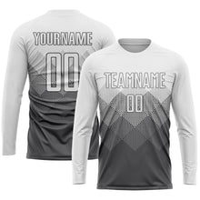 Load image into Gallery viewer, Custom Steel Gray White Sublimation Soccer Uniform Jersey