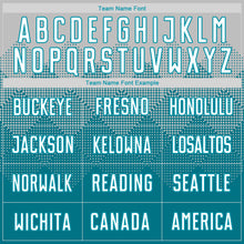 Load image into Gallery viewer, Custom Teal White Sublimation Soccer Uniform Jersey