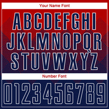 Load image into Gallery viewer, Custom Red Navy-White Sublimation Soccer Uniform Jersey