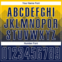 Load image into Gallery viewer, Custom Gold Navy-White Sublimation Soccer Uniform Jersey