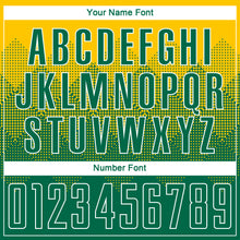 Load image into Gallery viewer, Custom Gold Kelly Green-White Sublimation Soccer Uniform Jersey