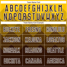 Load image into Gallery viewer, Custom Gold Brown-White Sublimation Soccer Uniform Jersey