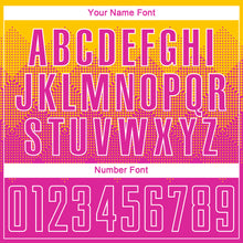 Load image into Gallery viewer, Custom Gold Deep Pink-White Sublimation Soccer Uniform Jersey