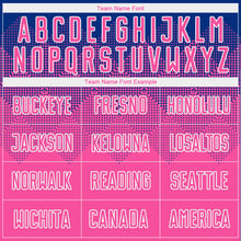 Load image into Gallery viewer, Custom Royal Pink-White Sublimation Soccer Uniform Jersey