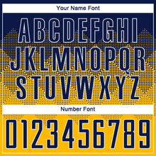 Load image into Gallery viewer, Custom Gold Navy-White Sublimation Soccer Uniform Jersey