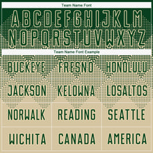 Load image into Gallery viewer, Custom Cream Green Sublimation Soccer Uniform Jersey