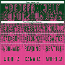 Load image into Gallery viewer, Custom Pink Green Sublimation Soccer Uniform Jersey