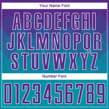 Load image into Gallery viewer, Custom Teal Purple-White Sublimation Soccer Uniform Jersey