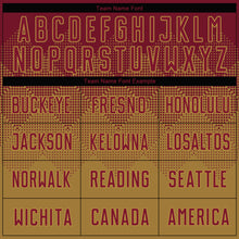 Load image into Gallery viewer, Custom Old Gold Crimson Sublimation Soccer Uniform Jersey