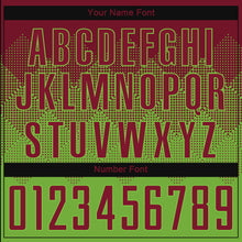 Load image into Gallery viewer, Custom Neon Green Crimson Sublimation Soccer Uniform Jersey