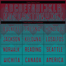 Load image into Gallery viewer, Custom Teal Crimson Sublimation Soccer Uniform Jersey