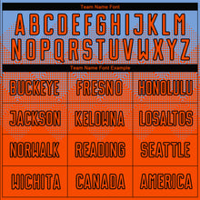 Load image into Gallery viewer, Custom Light Blue Orange-Black Sublimation Soccer Uniform Jersey