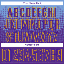 Load image into Gallery viewer, Custom Light Blue Purple-Gold Sublimation Soccer Uniform Jersey