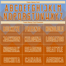 Load image into Gallery viewer, Custom Light Blue Texas Orange-Cream Sublimation Soccer Uniform Jersey