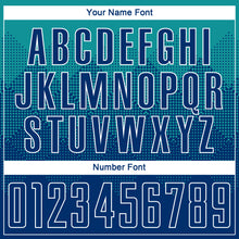 Load image into Gallery viewer, Custom Teal US Navy Blue-White Sublimation Soccer Uniform Jersey