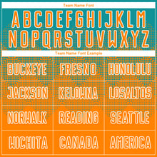 Load image into Gallery viewer, Custom Teal Bay Orange-White Sublimation Soccer Uniform Jersey