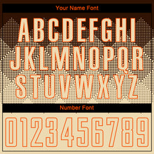 Load image into Gallery viewer, Custom Brown Cream-Orange Sublimation Soccer Uniform Jersey