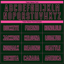 Load image into Gallery viewer, Custom Green Pink Pinstripe Fade Fashion Sublimation Soccer Uniform Jersey