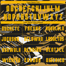 Load image into Gallery viewer, Custom Figure Gold-Old Gold Sublimation Soccer Uniform Jersey