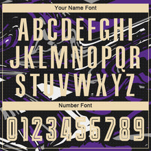 Load image into Gallery viewer, Custom Figure City Cream-Purple Sublimation Soccer Uniform Jersey