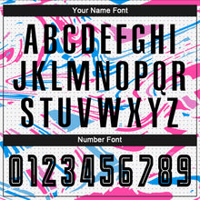 Load image into Gallery viewer, Custom Figure Black-Pink Sublimation Soccer Uniform Jersey