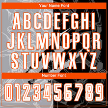 Load image into Gallery viewer, Custom Graffiti Pattern White Black Gray-Orange Scratch Sublimation Soccer Uniform Jersey